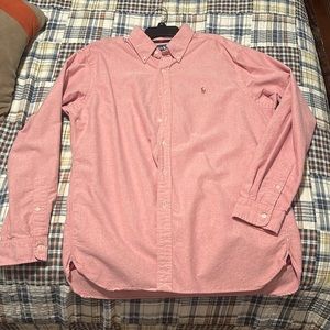 Ralph Lauren Polo Pink light Red Button Down Men’s Shirt Large L
